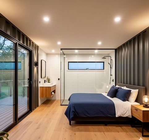 Bedroom in double container home